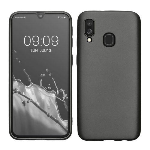 Etui Kwmobile do Samsung Galaxy A40, szare, silikonowe, 48546.232