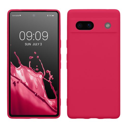 Etui Kwmobile do Google Pixel 7a, różowe, silikonowe, 61598.77