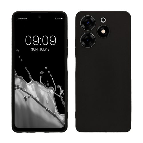 Etui Kwmobile do Tecno Spark 10 Pro, czarne, silikonowe, 61757.47