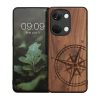 Etui Kwmobile do OnePlus Nord 3 5G, brązowe, drewno/silikon, 61771.01