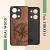 Etui Kwmobile do OnePlus Nord 3 5G, brązowe, drewno/silikon, 61771.01