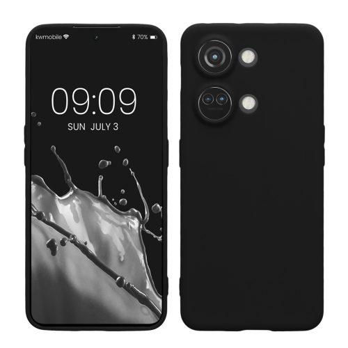Etui Kwmobile do OnePlus Nord 3 5G, czarne, silikonowe, 61767.47