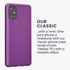 Etui Kwmobile do Samsung Galaxy A51, Fioletowe, Silikonowe, 51201.24