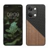 Etui Kwmobile do OnePlus Nord 3 5G, Brązowy/Czarny, Drewno/Silikon, 61769.01