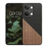 Etui Kwmobile do OnePlus Nord 3 5G, Brązowy/Czarny, Drewno/Silikon, 61769.01