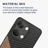 Etui Kwmobile do OnePlus Nord 3 5G, Brązowy/Czarny, Drewno/Silikon, 61769.01