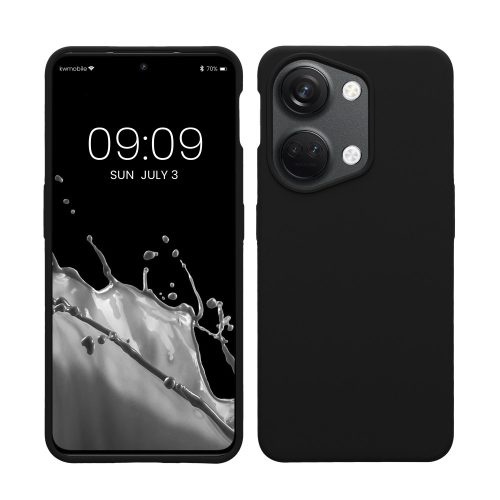 Etui Kwmobile do OnePlus Nord 3 5G, czarne, silikonowe, 61766.01