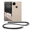 Etui Kwmobile ze smyczą do Google Pixel 4a, kremowe, silikonowe, 53842.16