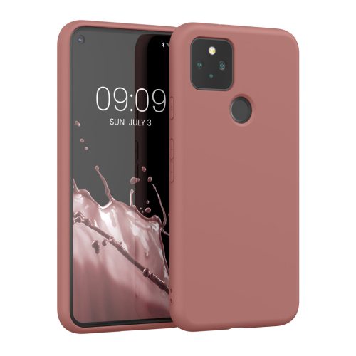 Etui Kwmobile do Google Pixel 5, różowe, silikonowe, 53778.193