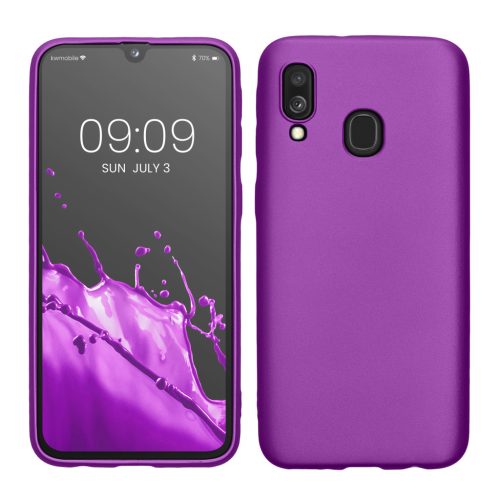 Etui Kwmobile do Samsung Galaxy A40, Fioletowe, Silikonowe, 48546.24