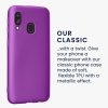 Etui Kwmobile do Samsung Galaxy A40, Fioletowe, Silikonowe, 48546.24