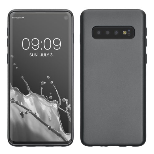 Etui Kwmobile do Samsung Galaxy S10, szare, silikonowe, 47452.232