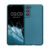 Etui Kwmobile do Samsung Galaxy S21, niebieskie, silikonowe, 54057.251