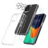 Zestaw etui i 2 folii ochronnych na przód/aparat do Apple iPhone 14, przezroczysty, plastik/szkło hartowane, 61824.03