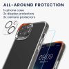 Zestaw etui i 2 folii ochronnych na przód/aparat do Apple iPhone 14, przezroczysty, plastik/szkło hartowane, 61824.03