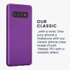 Etui Kwmobile do Samsung Galaxy S10, fioletowe, silikonowe, 47452.24