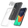 Zestaw etui i 2 folii ochronnych na przód/aparat do Apple iPhone 12 Pro Max, przezroczysty, plastik/szkło hartowane, 61820.03
