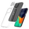 Zestaw etui i 2 folii ochronnych na przód/aparat do Apple iPhone 14 Pro Max, przezroczysty, plastik/szkło hartowane, 61826.03