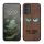 Etui Kwmobile do Samsung Galaxy A14 5G, brązowe, drewno/silikon, 60817.08