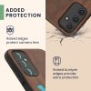 Etui Kwmobile do Samsung Galaxy A14 5G, brązowe, drewno/silikon, 60817.08