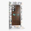 Etui Kwmobile do Samsung Galaxy A14 5G, brązowe, drewno/silikon, 60817.08