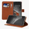 Etui Kwmobile do Google Pixel 8, jasnoszare/brązowe, materiał tekstylny/silikon, 61887.01