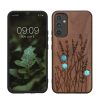 Etui Kwmobile do Samsung Galaxy A34 5G, brązowe, drewno/silikon, 60813.09