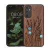 Etui Kwmobile do Samsung Galaxy A34 5G, brązowe, drewno/silikon, 60813.09