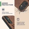 Etui Kwmobile do Samsung Galaxy A34 5G, brązowe, drewno/silikon, 60813.09