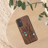 Etui Kwmobile do Samsung Galaxy A34 5G, brązowe, drewno/silikon, 60813.09