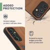Etui Kwmobile do Samsung Galaxy A34 5G, brązowe, drewno/silikon, 60813.08