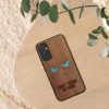 Etui Kwmobile do Samsung Galaxy A34 5G, brązowe, drewno/silikon, 60813.08