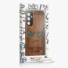 Etui Kwmobile do Samsung Galaxy A34 5G, brązowe, drewno/silikon, 60813.08