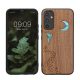 Etui Kwmobile do Samsung Galaxy A34 5G, Brązowy/Wielokolorowy, Drewno/Silikon, 60813.07