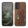 Etui Kwmobile do Samsung Galaxy A14 5G, brązowe, drewno/silikon, 60817.09