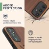 Etui Kwmobile do Samsung Galaxy A14 5G, brązowe, drewno/silikon, 60817.09