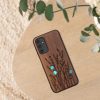 Etui Kwmobile do Samsung Galaxy A14 5G, brązowe, drewno/silikon, 60817.09