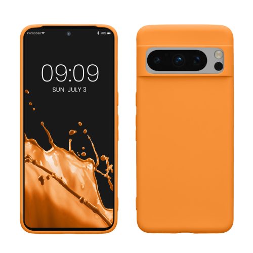 Etui Kwmobile do Google Pixel 8 Pro, pomarańczowe, silikonowe, 61856.15