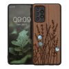 Etui Kwmobile do Samsung Galaxy A52/Galaxy A52 5G/Galaxy A52s 5G, brązowe, drewno/silikon, 54354.16
