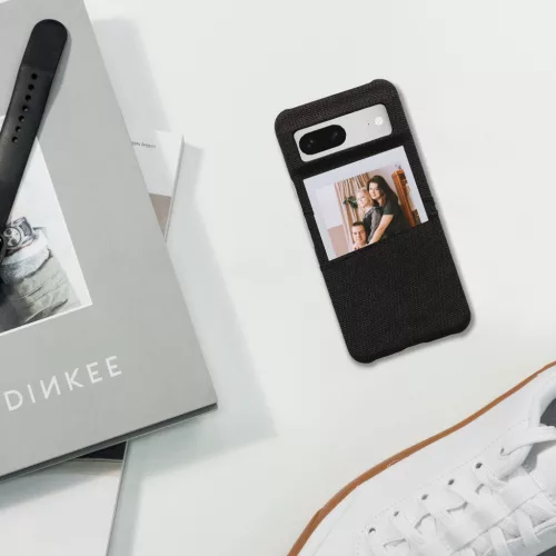 Etui Kwmobile do Google Pixel 8, ciemnoszare, materiał tekstylny/plastik, 61883.19