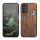 Etui Kwmobile do Samsung Galaxy A14 5G, Brązowe/Wielokolorowe, Drewno/Silikon, 60817.07