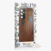 Etui Kwmobile do Samsung Galaxy A14 5G, Brązowe/Wielokolorowe, Drewno/Silikon, 60817.07