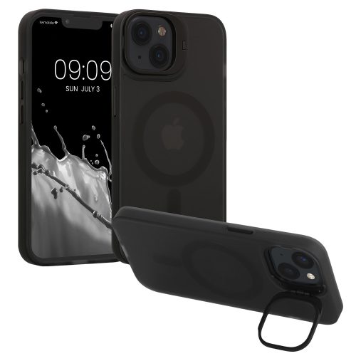 Etui Kwmobile do Apple iPhone 13, czarny/przezroczysty, silikon, 61939.01