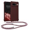 Etui Kwmobile ze smyczą do Google Pixel 8, fioletowe, silikonowe, 61867.187