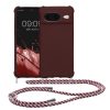 Etui Kwmobile ze smyczą do Google Pixel 8, fioletowe, silikonowe, 61867.187
