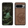 Etui Kwmobile do Google Pixel 8 Pro, brązowe, drewno/silikon, 61876.02