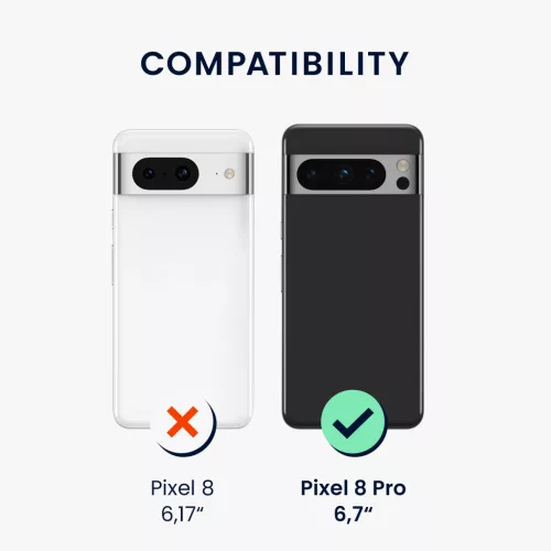 Etui Kwmobile do Google Pixel 8 Pro, czarne, silikonowe, 61860.01