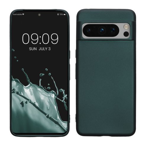 Etui Kwmobile do Google Pixel 8 Pro, zielone, silikonowe, 61858.14