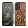 Etui Kwmobile do Samsung Galaxy A54 5G, brązowe, drewno/silikon, 60799.09