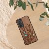 Etui Kwmobile do Samsung Galaxy A54 5G, brązowe, drewno/silikon, 60799.09